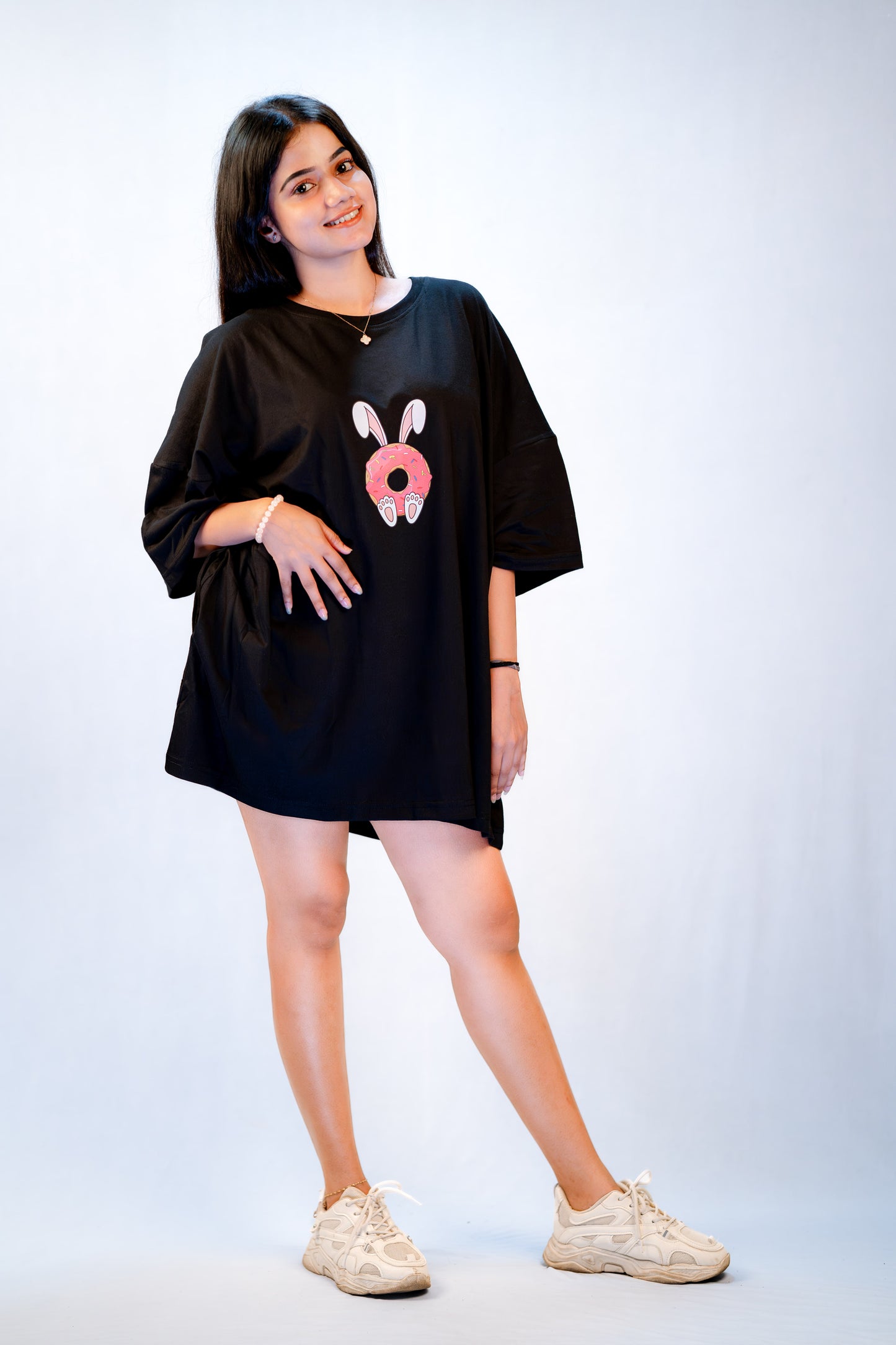 Relaxed Tshirt Bunny Black