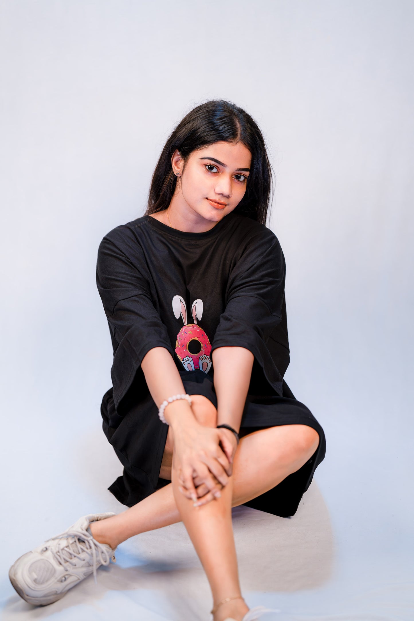 Relaxed Tshirt Bunny Black