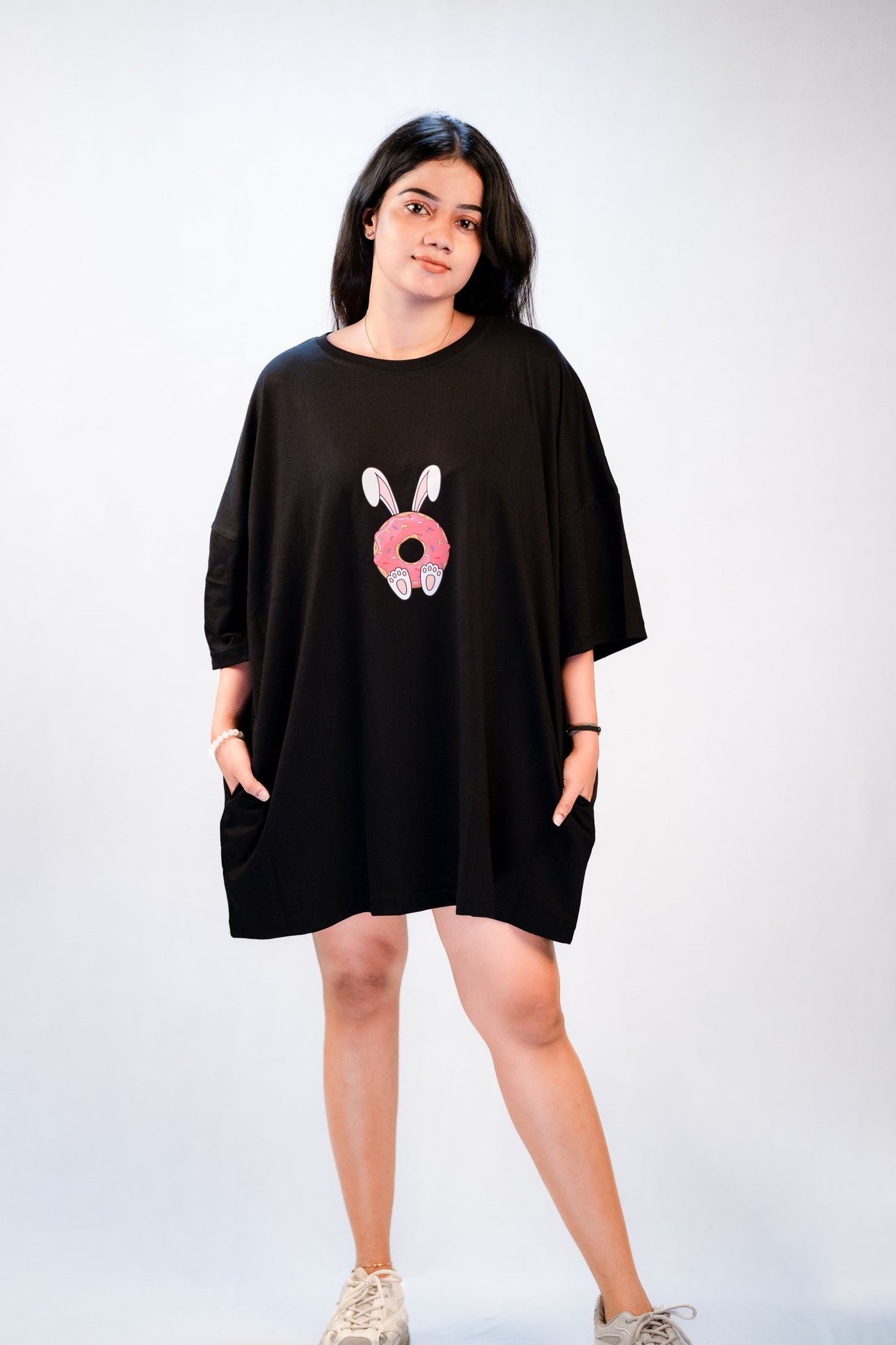 Relaxed Tshirt Bunny Black